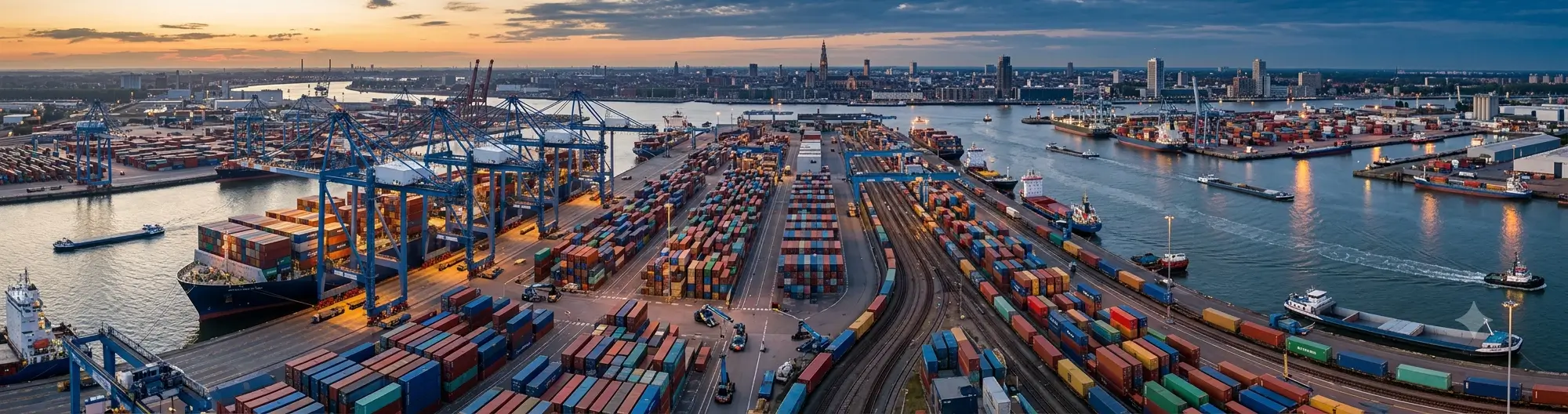 Shipping from China to Belgium freight forwarding service via Port of Antwerp-Bruges
