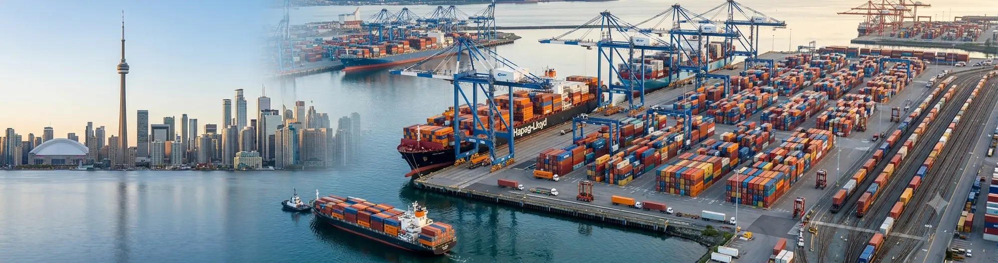 Shipping from China to Canada logistics service with container shipping and cargo transportation