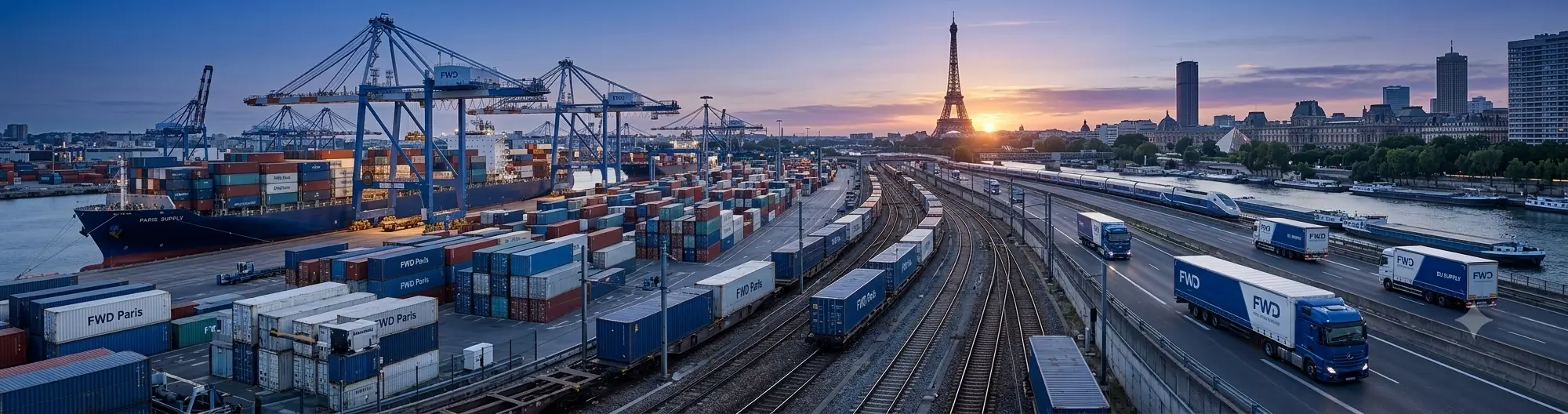 Shipping from China to France logistics service for sea freight, air freight and DDP delivery