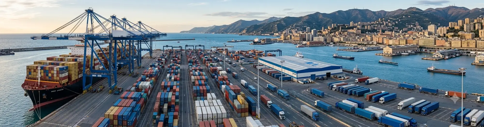 Shipping from China to Italy sea freight service with container transportation