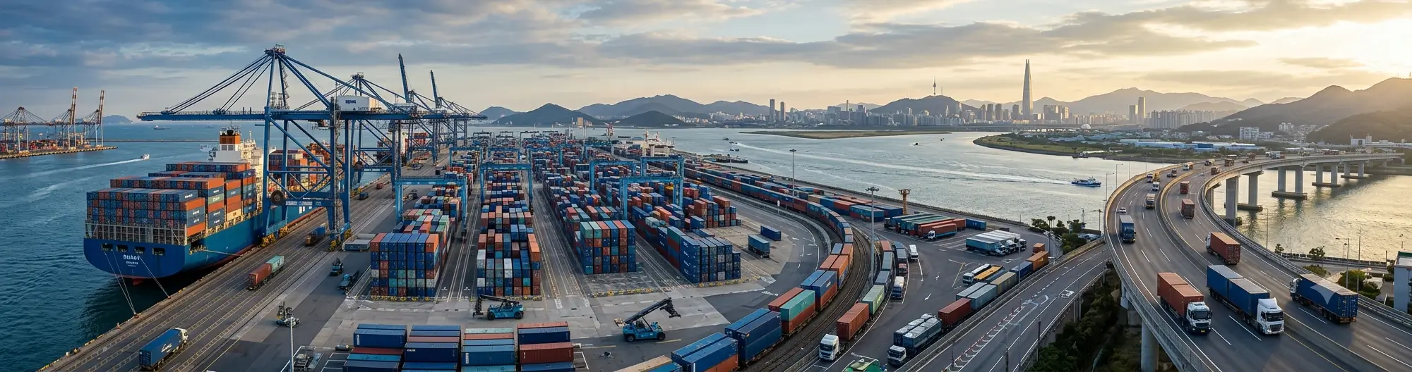 Shipping from China to Korea freight forwarding service with container shipping solutions