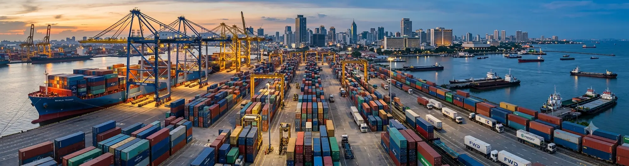 Shipping from China to Philippines logistics service with international freight transportation