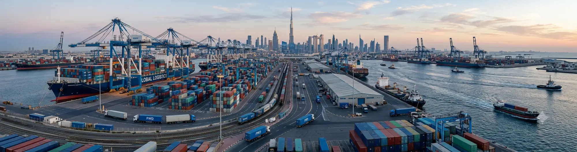 Shipping from China to United Arab Emirates freight forwarding service via Jebel Ali Port